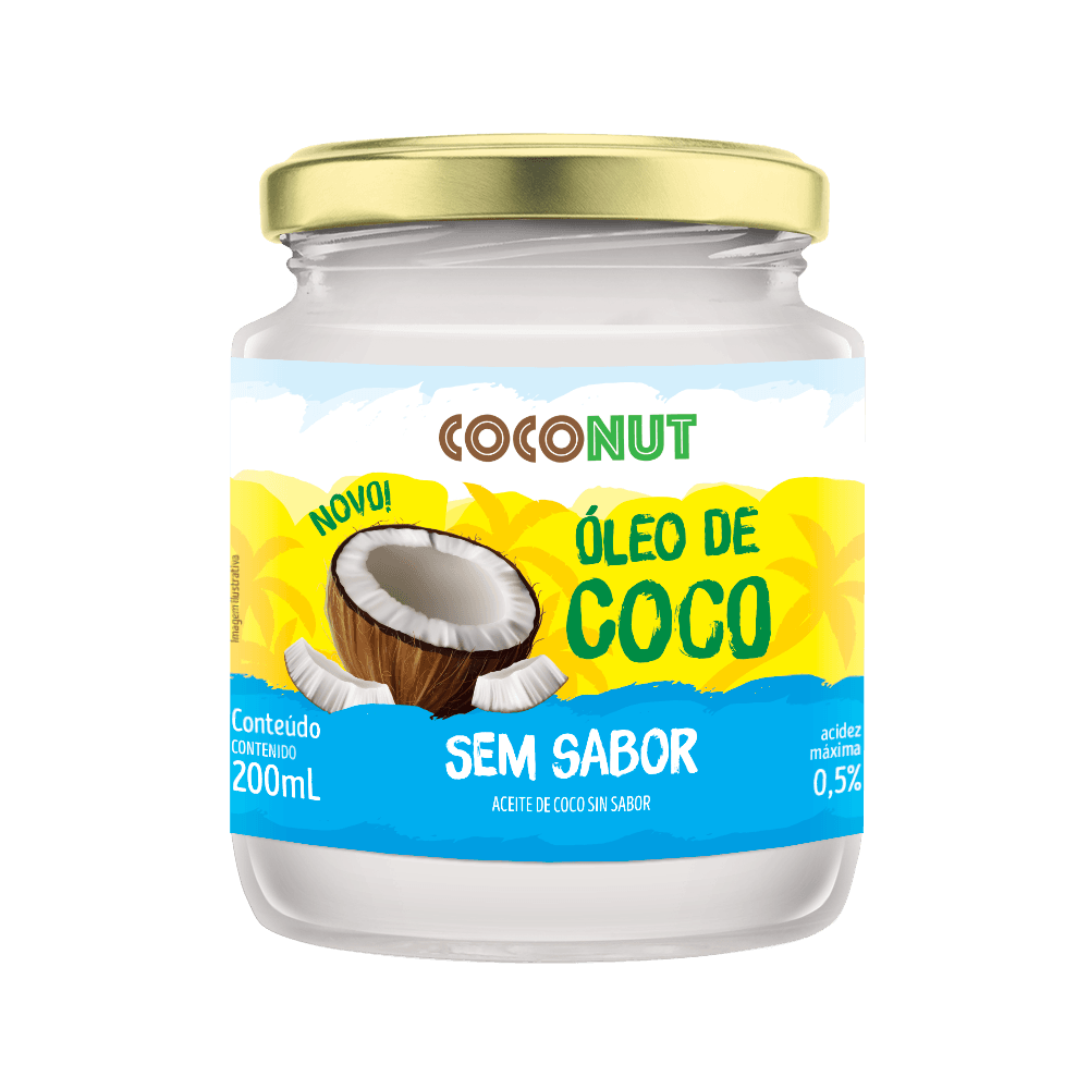 Óleo de Coco Sem Sabor Coconut