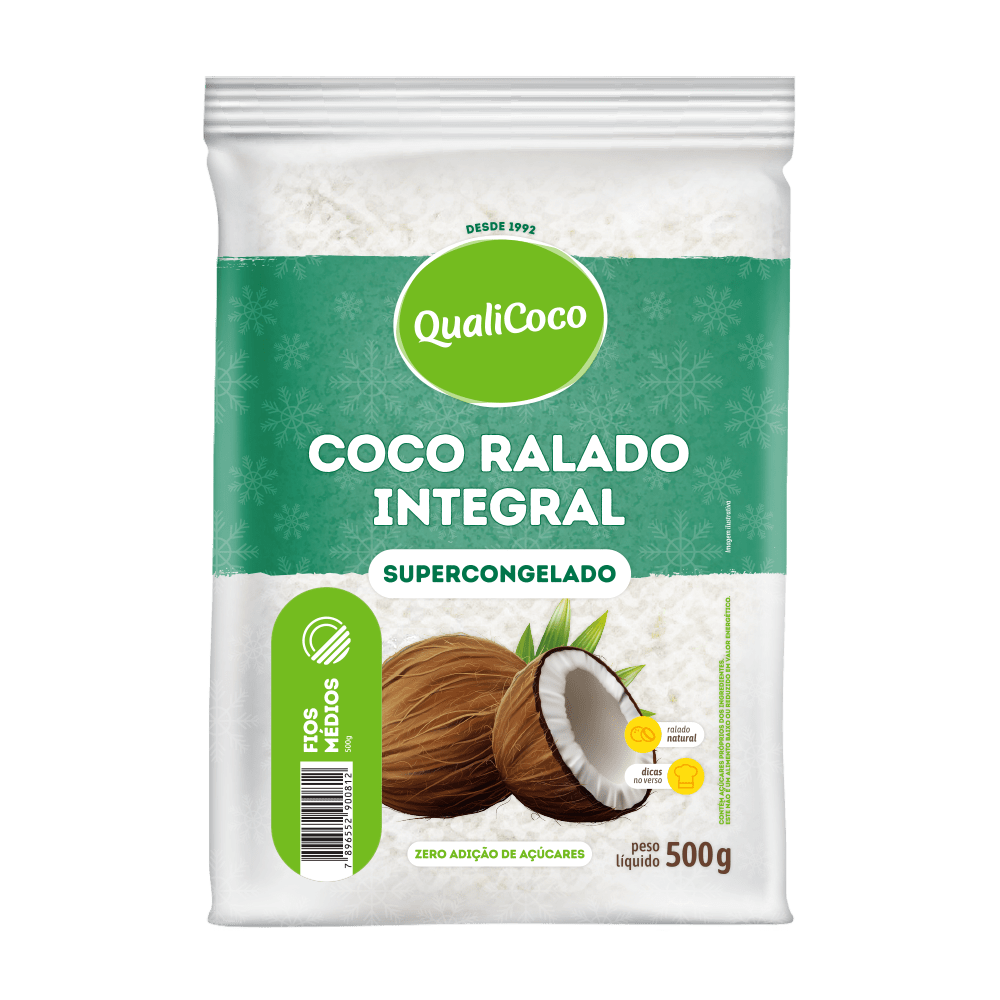 Coco Ralado Supercongelado Fios Médios
