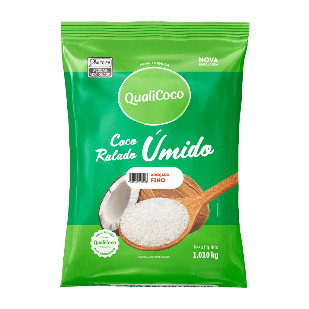 Coco Ralado Úmido Adoçado Fino