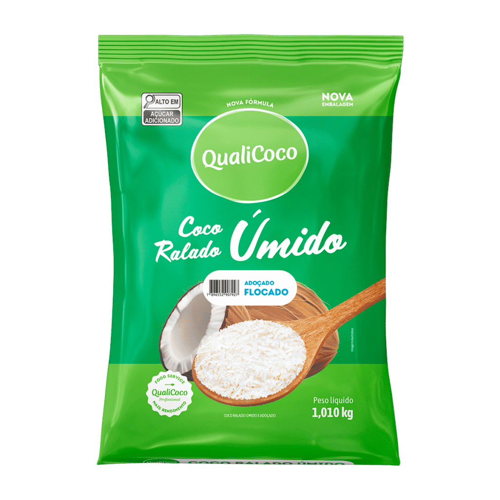 Coco Ralado Úmido Adoçado Flocado