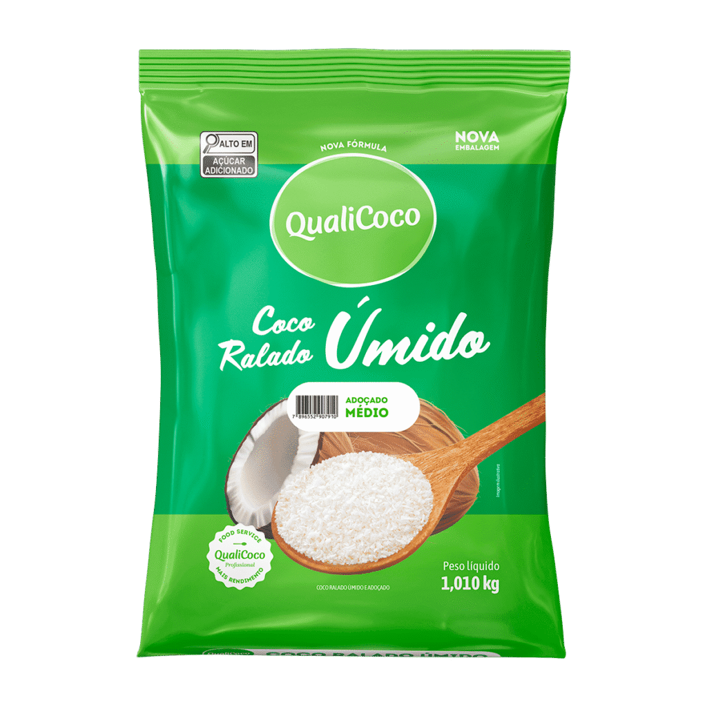 Coco Ralado Úmido Adoçado Médio